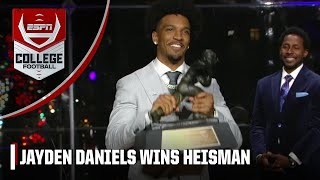 Jayden Daniels named winner for the 2023 Heisman Trophy  ESPN College Football [upl. by Geerts]