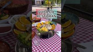 🍽️ Qubada Yeyib İçməyə Super Restoran 😍 quba guba restoran restaurant yemek yemək eating fyp [upl. by Eniamret451]