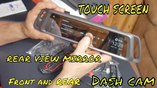 Touch screen rear view mirrorDASH CAM REVIEW AND INSTALL [upl. by Khanna]