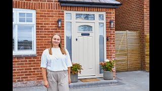 Sarahs Project  Classic Claystone Composite Doors [upl. by Araccat453]