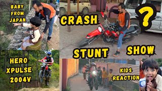 Bike Stunt handa jhanda Public le maryeko  Hero Xpulse 200 4v Ride [upl. by Azne]