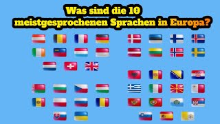 Was sind die 10 meistgesprochenen Sprachen in Europa [upl. by Cornel671]