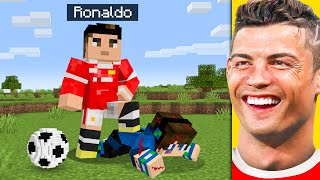 I Fooled my Friend as RONALDO in Minecraft [upl. by Tamera]