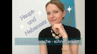 Hauptsatz und Nebensatz in der deutschen Sprache [upl. by Oynotna543]