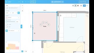 Floorplanner 7b Drawing surfaces [upl. by Etyam]