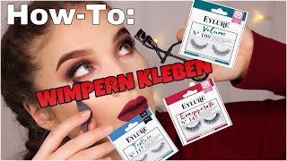 WIMPERN KLEBEN FÜR ANFÄNGER  simple Eye MakeUp l Merve Tkd [upl. by Zurek]