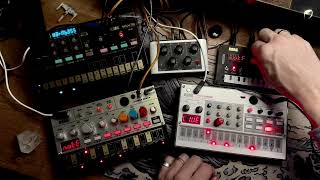 Night Drive  a Korg Volca Bass FM and Sample travel jam Part 2 [upl. by Baram]