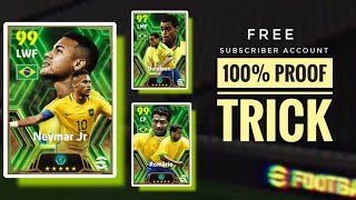 Epic Neymar jr  Romario  Delinson trick in Brazil 🇧🇷 pack  100 proof  efootball 24 Mobile [upl. by Gerrard941]