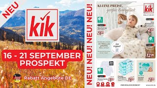 KİK Prospekt Werbung  Rabatt Angebote DE  Prospekt Gültig von 16092024 [upl. by Leur]