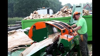 POSCH S375 Firewood Processor  JAS P WILSON with machine info on subtitles [upl. by Jamesy]