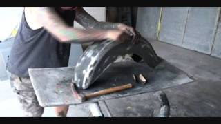 How To Prep Your Motorcycle Fender For PaintingPart 2 [upl. by Nomae]