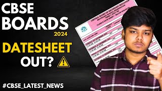 Cbse Boards 2024 Datesheet Released  Cbse Latest News [upl. by Ikcin]