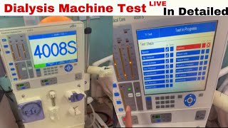 Explain All Test in dialysis Machine Required before set upinitiate Hemodialysis [upl. by Trici]