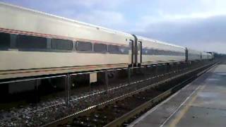 Sturtevant Train Station Sturtevant WI  Amtrak NorthBound Arrives [upl. by Ativla]