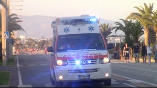 VERY RARE Ambulanza Misericordia di Firenze in emergenza a Cagliari Italian ambulance responding [upl. by Hilliard]