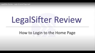 LegalSifter Review Login and Home Page [upl. by Ringsmuth]