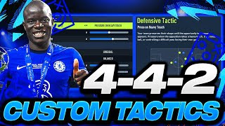 FIFA 22  quotUpdatedquot 442 CUSTOM TACTICSINSTRUCTIONS  FIFA 22 ULTIMATE TEAM [upl. by Yert]