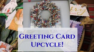 Greeting Card Upcycle  Upcycle DIY Repurpose DIY Trash to Treasure [upl. by Dyrraj]