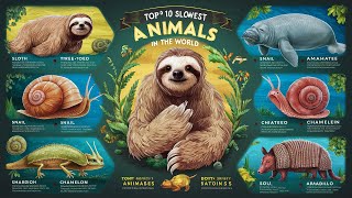 Top 10 slowest animals in the world [upl. by Maker]