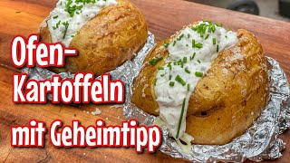 Ofenkartoffeln mit Kräuterquark und genialer Zutat  Westmünsterland BBQ [upl. by Alohcin]