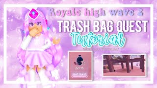 HOW TO DO THE TRASH QUEST IN ROYALE HIGH  Royale high diamond beach wave 2 tutorial [upl. by Krisha]