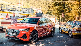 I Drive The 500hp TriMotor Audi ETron S For The First Time [upl. by Thurstan]