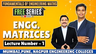 ENGG MATRICES LEC 1  FUNDAMENTALS OF ENGINEERING MATHS  ALL BRANCHES  DINESH SIR [upl. by Amoihc]