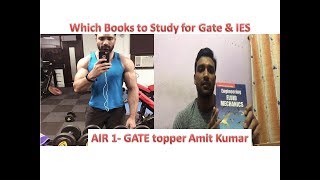 GATE Topper  AIR 1 Amit Kumar  Which Books to study for GATE amp IES [upl. by Longmire]