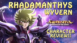 RHADAMANTHYS WYVERN FULL REVIEW FOR THE KING OF LEGION BOSS Saint Seiya Awakening [upl. by Jeaz]