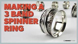 Making a 3 Band Spinner Ring [upl. by Adnim]