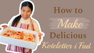 Koteletter i Fad in 10 minutes Danish Traditional Dish [upl. by Maram988]