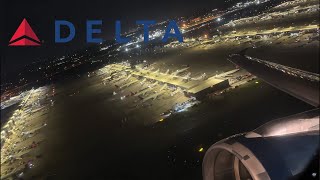 Busy Night Takeoff from Atlanta on a Delta Air Lines Airbus A320 [upl. by Nnylak802]