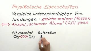 Ester – Eigenschaften und Verwendung  Chemie [upl. by Yanaton]