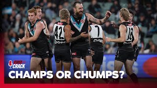 Can the much hyped midfield of Port claim vengeance over Carlton 😬  First Crack  Fox Footy [upl. by Ogdon]