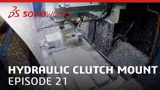 Coffee amp CAM Hydraulic Clutch Mount Video 21  SOLIDWORKS [upl. by Efthim]