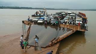 Travessia da balsa Rio Tapajós Itaituba PA 40 [upl. by Halyhs]