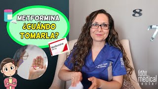 ¿LA METFORMINA se toma antes o después de la comida 🥛💊 Dra Melissa Tejeida [upl. by Donahue]