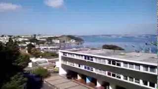 Brixham view from roof terrace of Brixham Cottages Wiston Cap Aug 2013 [upl. by Seidule401]