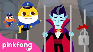 Police Baby Shark vs Halloween Monsters  Halloween Story for Kids  Pinkfong Official [upl. by Atsilac93]