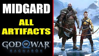 Midgard  All Artifacts Locations  God of War Ragnarök [upl. by Mauro]