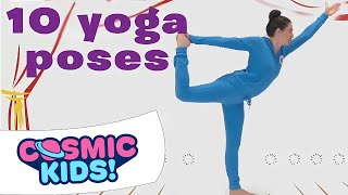 10 Yoga Poses  Cosmic Kids Yoga Compilation [upl. by Lizned]