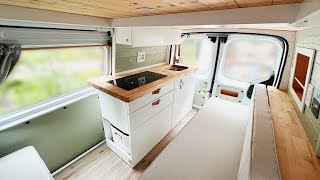 ULTIMATE DIY MICRO CAMPER VAN  FULL TOUR  2019 Ford Transit Connect [upl. by Alehs]