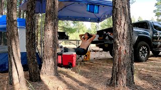 Tent Camping in the Forest  Enjoying My Time Out in the Wilderness  Coconino National Forest [upl. by Teufert]