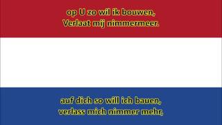 Nationalhymne der Niederlande  Anthem of Netherlands NLDE Text [upl. by Macdonell]