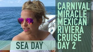 Carnival Miracle Cruise Vlog  Day 2 Sea Day [upl. by Guevara]