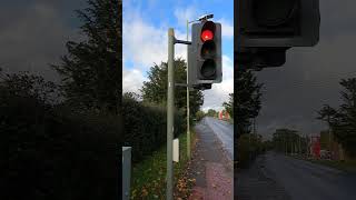 Halesworth Norwich Road A144 PEEK Elite Traffic Lights Pelican Crossing [upl. by Hnim]