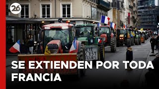 FRANCIA  EN VIVO  Así protestan los agricultores en París [upl. by Eiser]