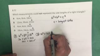 87C Pythagorean Theorem amp its Converse  Part II [upl. by Delacourt]