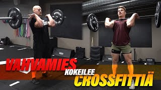 140kg Vahvamies kokeilee Crossfit ft Markus Heinonen [upl. by Oinesra]