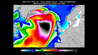 Very high wave phasing from bomb cyclogenesis SWE [upl. by Areikahs965]